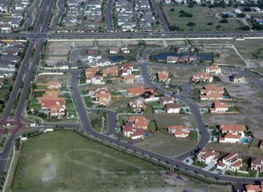 aerial image of South Belton neighborhood